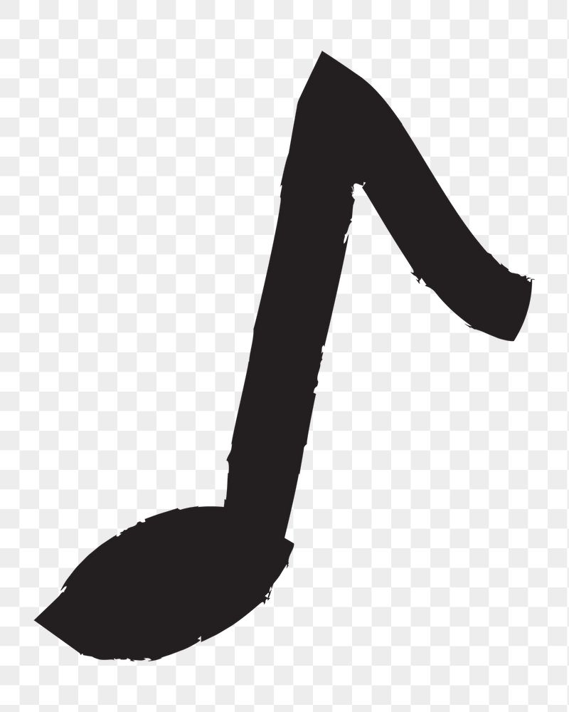 Musical note png sticker, black | Free Icons - rawpixel