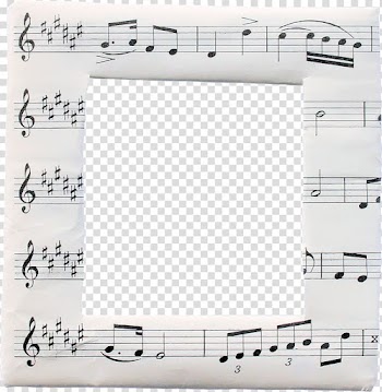 Musical note Sheet music, Line in Spectrum decorative frame transparent background PNG clipart