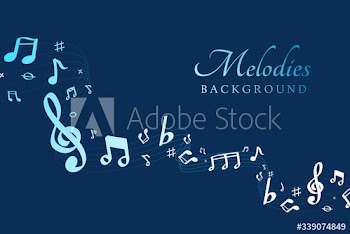 Musical notes background
