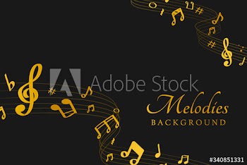 Musical notes background