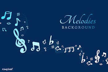Musical notes background | Free stock vector - 595911