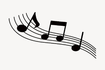 Musical notes clipart, black and | Free Vector - rawpixel