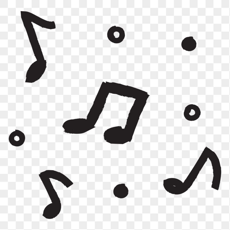 Musical notes png sticker, black | Free Icons - rawpixel