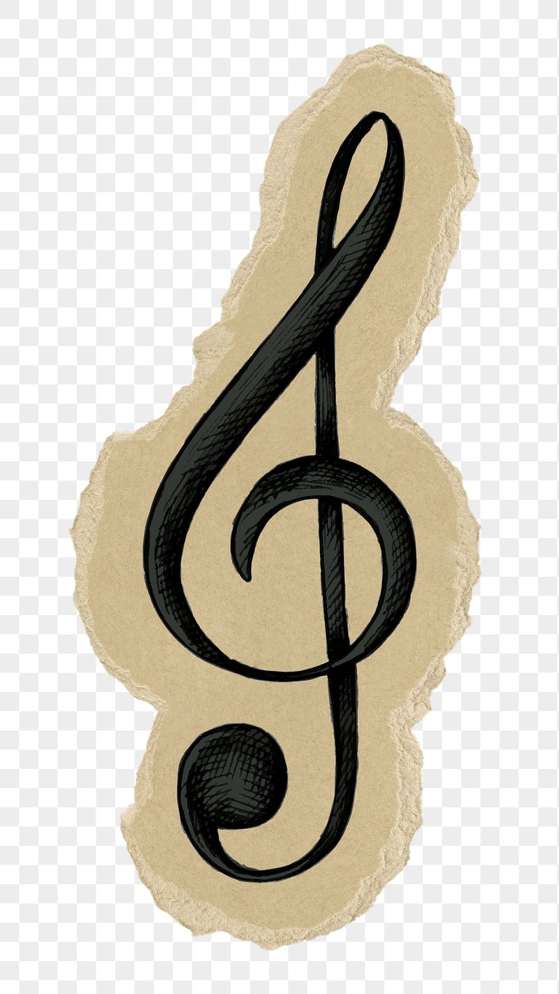 Musical notes png sticker, ripped | Free PNG - rawpixel