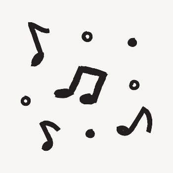 Musical notes sticker, black doodle | Free Icons - rawpixel
