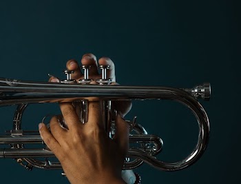 Musician Playing Silver Cornet