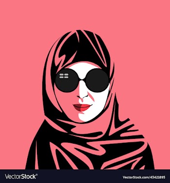 muslim girl wearing logo sunglasses