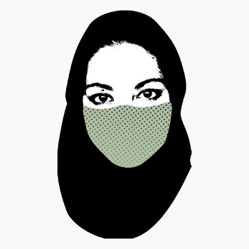 Muslim woman wearing a face mask during coronavirus pandemic transpare.. | Free  transparent png - 2310826