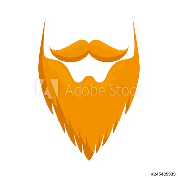 mustache and beard elf