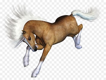 Mustang Australian Stock Horse Pony Mane - Hand-painted horses 