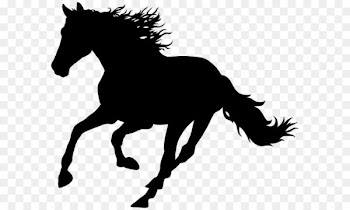Mustang Clip art - Running Horse Silhouette PNG Transparent Clip Art Image 