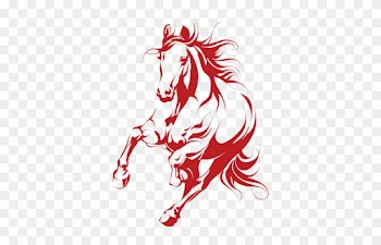 Mustang Clipart Medway - Vector Silhouette Of A Running Horse