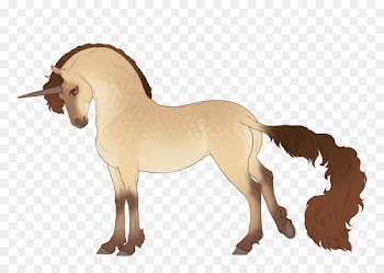Mustang Pony Mane Stallion Unicorn - okra 