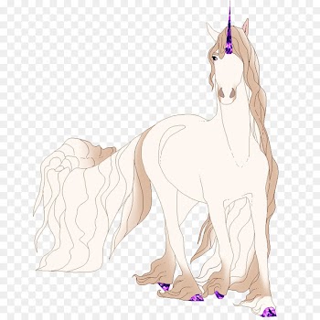 Mustang Pony Unicorn Illustration Halter - mustang 