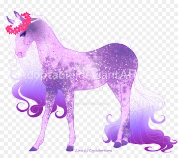 Mustang Stallion Unicorn Pack animal Purple - mustang 