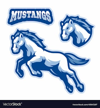 mustangs horse animal logo design