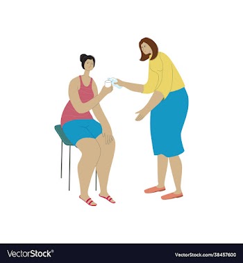 mutual help concept woman pouring