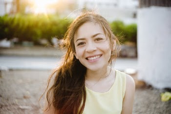 my beautiful girlfriend smiling for unsplash
