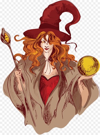 My Favorite Halloween Recipes Drawing Boszorkxe1ny Illustration - Mighty witch 