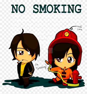 My Firefighter Girl Says No Smoking By Rohriant - Cartoon Girl Firefighter