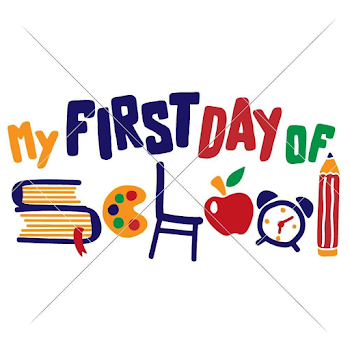 My first Day of School multi color svg png dxf eps | Chameleon ...