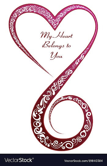 My heart belongs to you vector image