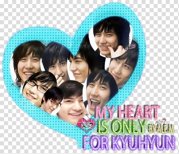 MY HEART IS ONLY FOR KYUHYUN transparent background PNG clipart