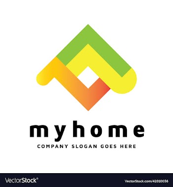 my home - a typeface logo