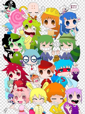 My HTF anime version, cartoon character lot transparent background PNG clipart