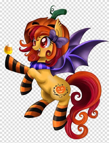 My Little Pony Derpy Hooves Horse Halloween, halloween bat transparent background PNG clipart