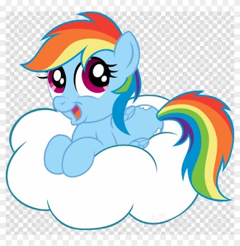 My Little Pony On A Cloud Clipart Rainbow Dash Pony - My Little Pony On A Cloud Clipart Rainbow Dash Pony