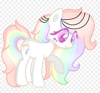 My Little Pony Rarity Rainbow Dash Unicorn - lazy cat 