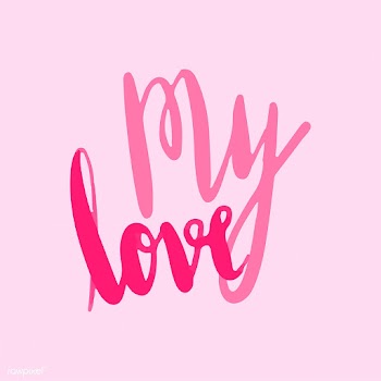 My love typography vector in pink | Free stock vector - 472324