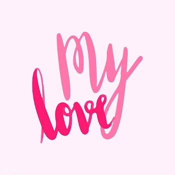 My love typography vector in pink | Free stock vector - 472457