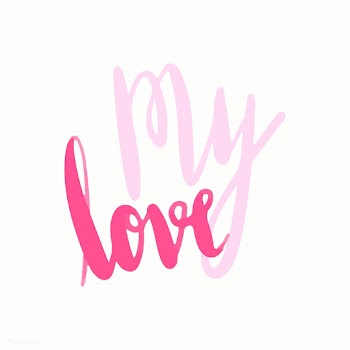 My love typography vector in pink | Free stock vector - 472468