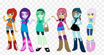 My Mane Six As Equestria Girls By Mintyfresh103 - My Mane Six Equestria Girls