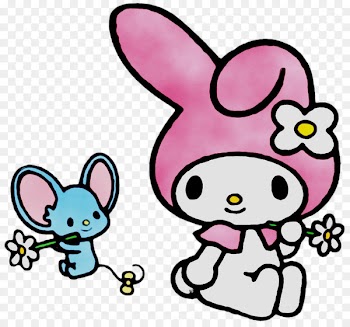 My Melody Hello Kitty Domestic rabbit Sanrio Image -  