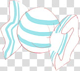 My, white and tel stripe ribbon illustration transparent background PNG clipart
