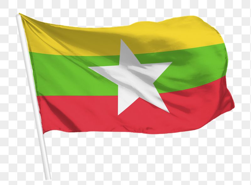 Myanmar flag png waving, national | Free PNG - rawpixel