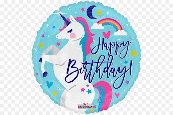 Mylar balloon Birthday Party Toy balloon - unicorn birthday 