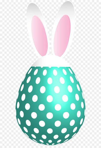 Mylar balloon Button Bag BoPET - Easter Dotted Bunny Egg Blue Transparent PNG Clip Art 