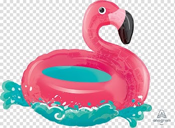 Mylar balloon Gas balloon BoPET Balloon Saloon, flamingo Float transparent background PNG clipart