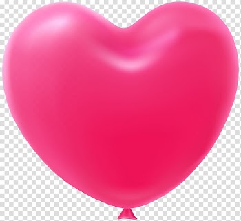 Mylar balloon Heart Color , heart-shaped balloon transparent background PNG clipart