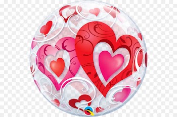 Mylar balloon Hearts Bubble wrap Valentine's Day - balloon 
