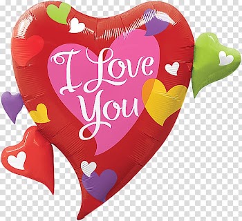 Mylar balloon Love Heart Shape, Love balloon decoration transparent background PNG clipart