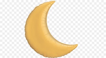 Mylar balloon Moon Color Lunar phase - gold foil paper 