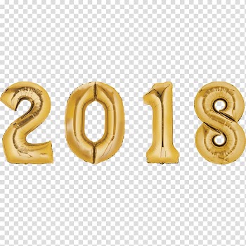 Mylar balloon New Year's Eve Party, balloon transparent background PNG clipart