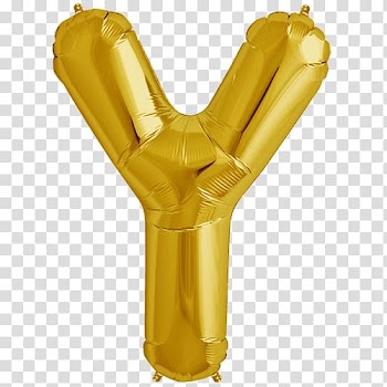 Mylar balloon Party Letter Confetti, gold letter transparent background PNG clipart