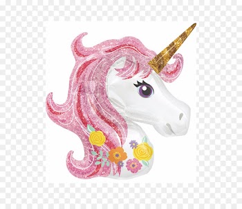 Mylar balloon Unicorn Party Birthday - unicorn birthday 