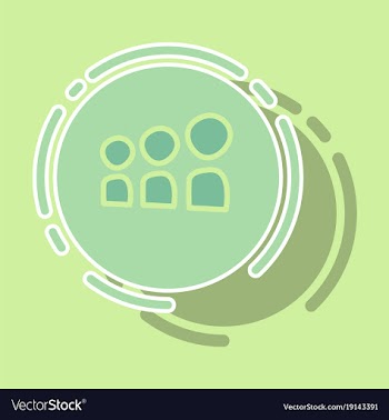 Myspace social network sticker icon vector image